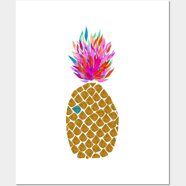 Carnaval Pineapple Wall Art by AmayaBrydon